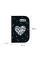Пенал "Kite" Black&Silver 1від.,б/н,з 2 відворотами №K26-622-5