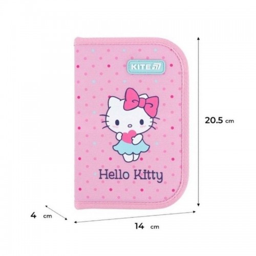 Пенал "Kite" Hello Kitty 1від.,б/н,з 2 відворотами №HK26-622