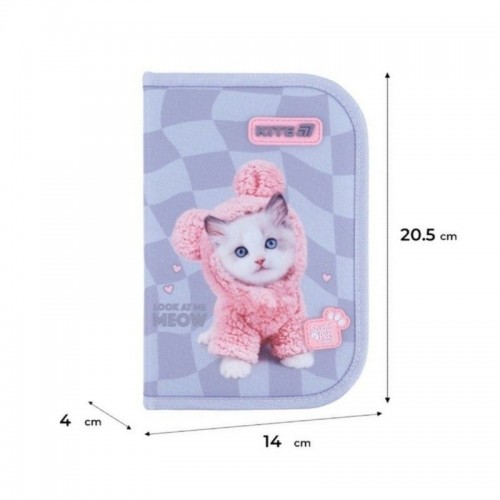 Пенал "Kite" Studio Pets 1від.,б/н,з 2 відворотами №SP26-622