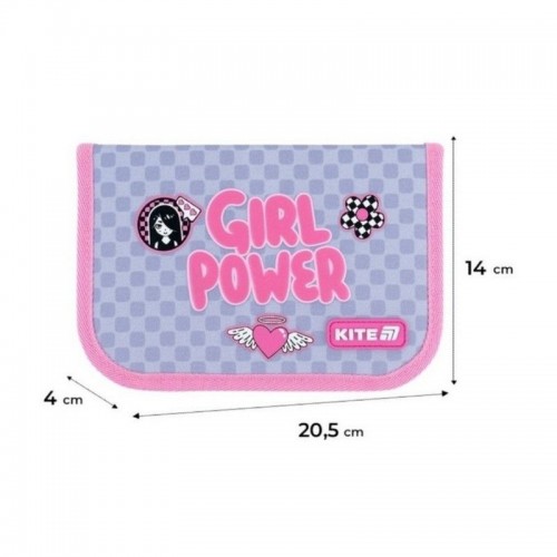 Пенал "Kite" Girl's Power 1від.,б/н,з 1 відворотом №K26-621-5