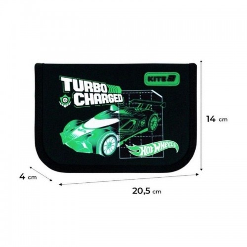 Пенал "Kite" Hot Wheels 1від.,б/н,з 1 відворотом №HW26-621