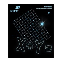 Зошит 48арк. кліт. "Kite" Предметка-Алгебра софт тач+УФ,Lumen №K26-240-3(10)(200)