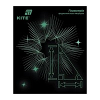 Зошит 48арк. кліт. "Kite" Предметка-Геометрія софт тач+УФ,Lumen №K26-240-1(10)(200)