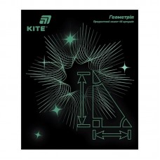 Зошит 48арк. кліт. "Kite" Предметка-Геометрія софт тач+УФ,Lumen №K26-240-1(10)(200)
