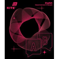 Зошит 48арк. кліт. "Kite" Предметка- Англ. мова софт тач+УФ,Lumen №K26-240-8(10)(200)