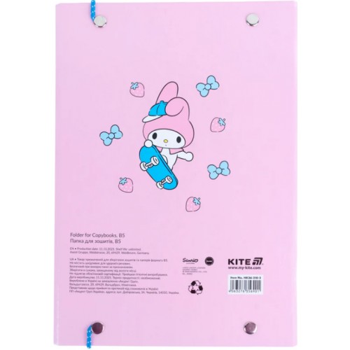 Папка для зош. В5 "Kite" №HK26-210-2 Hello Kitty на рез. картон