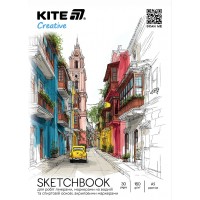 Скетчбук для робіт маркерами 30/160 А5 №K-1280/Kite/