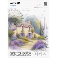 Скетчбук для робіт олівцями 30/120 А4 №K-1278/Kite/
