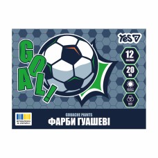 Гуаш "Yes" Football 12кольор. 20мл №230453(12)(24)