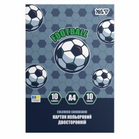 Картон кольор. А4 двостор.10арк. Football №955502/Yes/