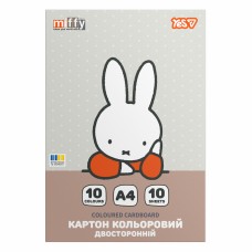 Картон кольор. А4 двостор.10арк. Miffy №955492/Yes/