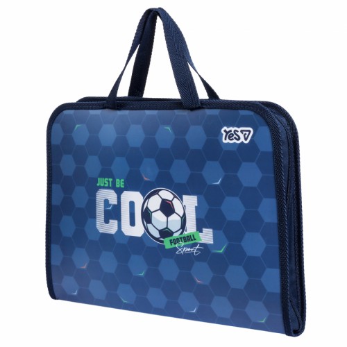 Папка-портфель "Yes" FC №492376 А4 "Football" на блиск.,з ручками(12)