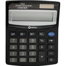  Калькулятор Optima 10-разрядный 125х100х27мм (1) (20) №O75526