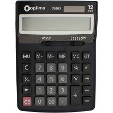 Калькулятор "Optima" №O75503 (12-розряд.) 170х122х32мм(10)(40)
