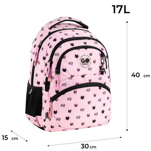 Рюкзак "GoPack" Education Meow Cats 2від.3карм. №GO26-175M-1