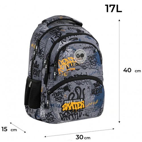 Рюкзак "GoPack" Education Free Style 2від.3карм. №GO26-175M-5