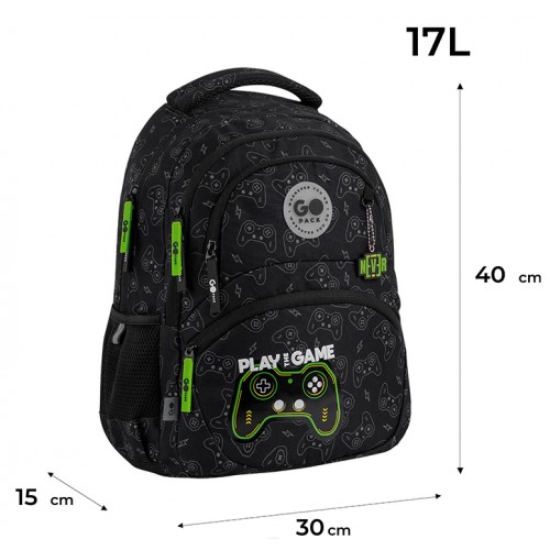 Рюкзак "GoPack" Education Never Give Up 2від.3карм. №GO26-175M-7