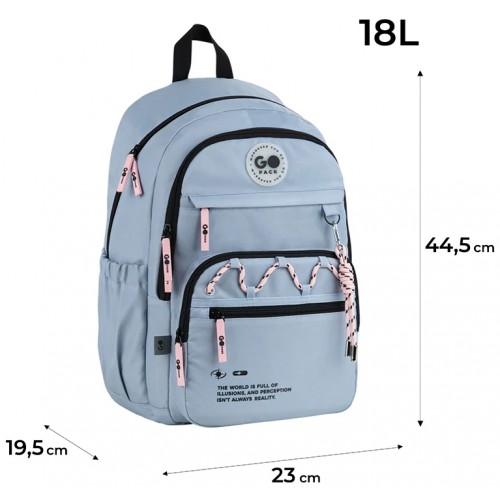 Рюкзак "GoPack" Teens 4від.,2карм. №GO26-121L-2