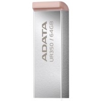 Флеш-пам`ять 64GB "Adata" UR 350 64Gb USB3.2 silver/beige №5495