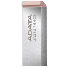 Флеш-пам`ять 64GB "Adata" UR 350 64Gb USB3.2 silver/beige №5495