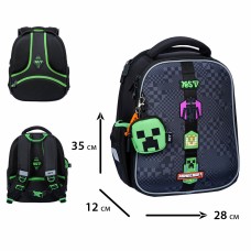 Рюкзак каркасний "Yes" H-100S Minecraft Adventure 2від.,2карм. №550222