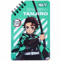 Блокнот пруж. подв. 95х145мм 60арк. лін. "Demon Slayer Tanjiro" №152229/Yes/
