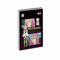 Блокнот пруж. А6 80арк. Demon Slayer Mitsuri №152471/Yes/
