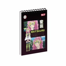 Блокнот пруж. А6 80арк. Demon Slayer Mitsuri №152471/Yes/