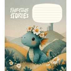 Зошит 12арк. кліт. Школярик "Fairytale Stories" ВД-лак №012-3755K(30)(300)