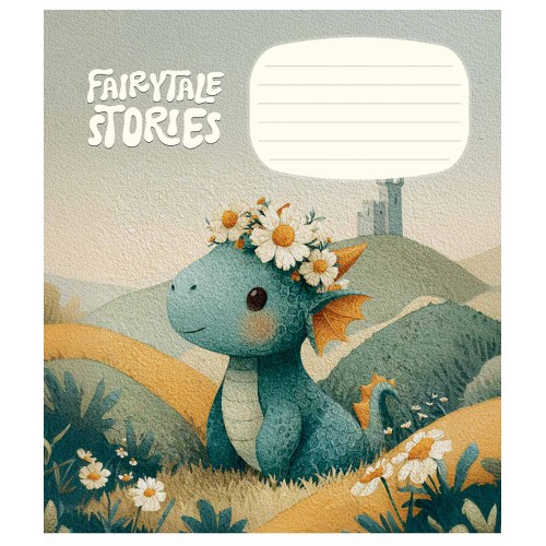 Зошит 12арк. кос.лін. Школярик "Fairytale Stories" ВД-лак №012-3755C(30)(300)