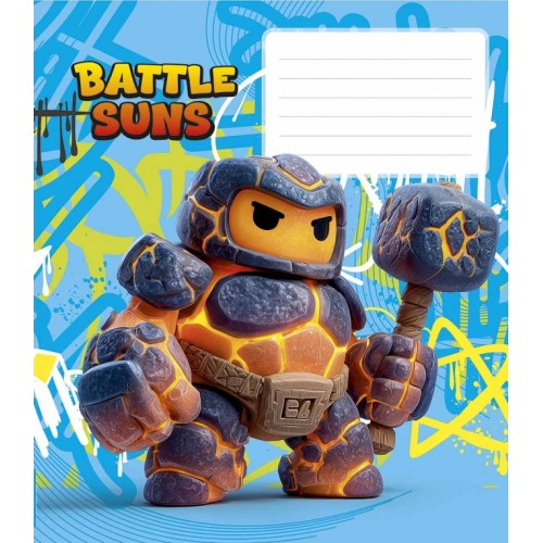 Зошит 12арк. кос.лін. Школярик "Battle Suns" ВД-лак №012-3757C(30)(300)
