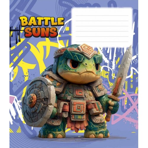 Зошит 12арк. кос.лін. Школярик "Battle Suns" ВД-лак №012-3757C(30)(300)