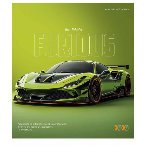 Зошит 96арк. лін. Школярик "Cars posters" УФ-лак №096-3572L(5)(50)