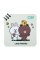 Блокнот пруж. подв. 110х110мм 80арк. лін. "Line Friends Butterfly" №152192/Yes/