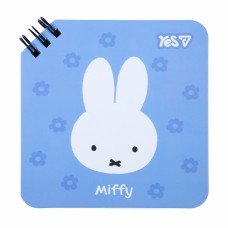Блокнот пруж. подв. 110х110мм 80арк. лін. "Miffy Blue" №152252/Yes/
