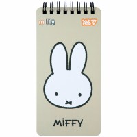 Блокнот пруж. подв. 80х160мм 60арк. кліт. "Miffy Beige" №152203/Yes/