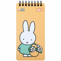 Блокнот пруж. подв. 80х160мм 60арк. кліт. "Miffy Flowers" №152204/Yes/