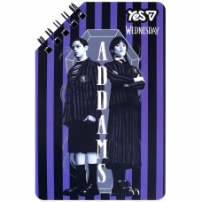 Блокнот пруж. подв. 95х145мм 60арк. лін. "Wednesday Addams" №152231/Yes/