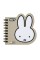 Блокнот пруж. подв. 100х100мм 30арк. кліт. "Miffy Beige" фігурний №152183/Yes/(30)