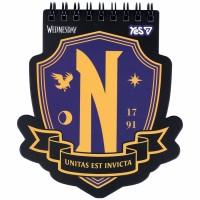 Блокнот пруж. подв. А6 40арк. кліт. "Wednesday NA" фігурний №152195/Yes/(30)