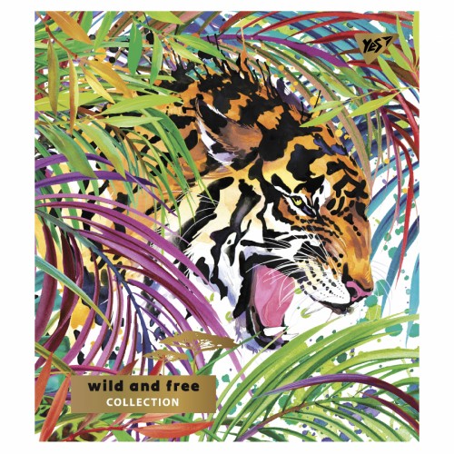 Зошит А5 YES 48арк. лін. мат. ВДЛ+ УФ-спл+Pantone Gold "Savannah life" №766895(5)(100)