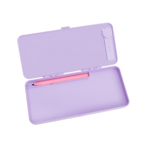 Пенал "Maxi" пласт. з LCD екраном,спец.ручка,бат-ка 3v,20,2х7,8х3см,1від.,фіолет. №MX86902