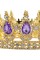 Корона на торт золота з фіолет. каменем d15см №R37871(144)