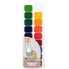 Акварель 18 кольор. "Yes" Miffy медові №110320 б/п