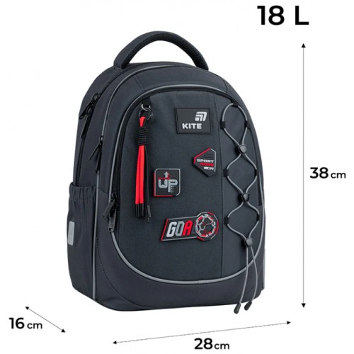 Рюкзак "Kite" Education Sport Mode 3від. 2карм. №K26-700M-6