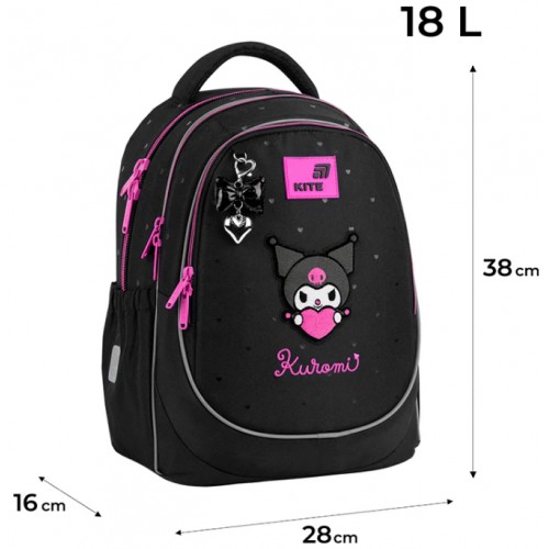 Рюкзак "Kite" Education Kuromi 3від. 2карм. №HK26-700M