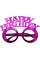Окуляри великі "Happy birthday" фуксія №15817