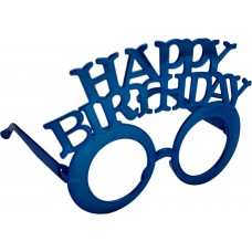Окуляри великі "Happy birthday" синій №15819