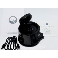 Зарядний пристрій WUW №Wi-039 5в1,безпровідний, колонка, нічник,15W black/Breidon/