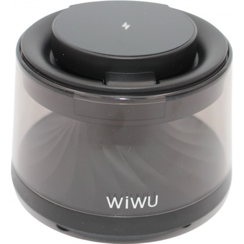 Зарядний пристрій WUW №Wi-039 5в1,безпровідний, колонка, нічник,15W black/Breidon/